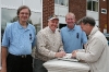 Golf Day 2008 Ron Farmer signs for a fan (with Jim Cox & Bob Eales -CCFPA)