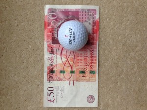 photo £50 note putter